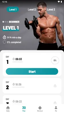 Dumbbell Workout at Home android App screenshot 0