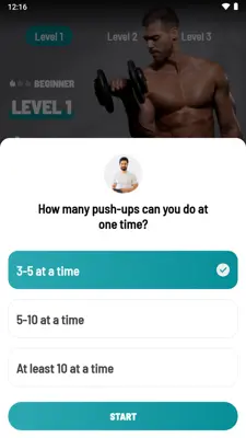 Dumbbell Workout at Home android App screenshot 1